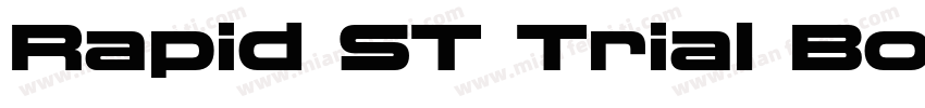 Rapid ST Trial Bold Extended字体转换